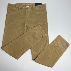 American Eagle Corduroy Pants 10R Jegging stretch